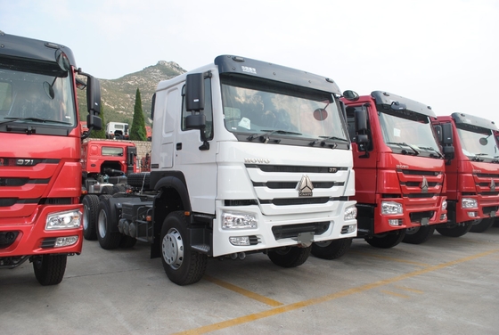 सुरक्षित भुगतान Sinotruk HOWO 6X4 ट्रैक्टर ट्रक 371HP/420HP भारी शुल्क चीनी ट्रक