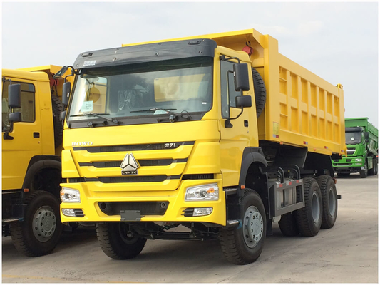 25 टन का Sinotruk HOWO डंप ट्रक 5800*2300*1500 आयाम और इंजन क्षमता&gt;8L