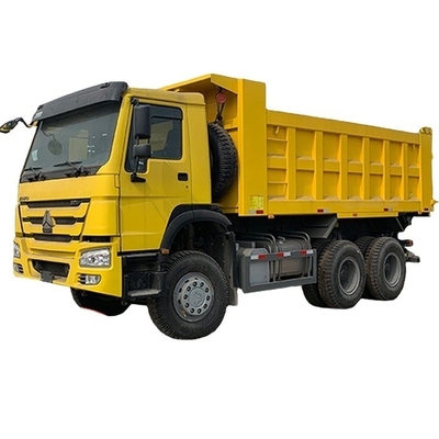 6X4 शैकमैन और HOWO डंप ट्रक 10 पहियों के साथ कॉन्फ़िगरेशन के साथ सेकंड हैंड टिपर ट्रक