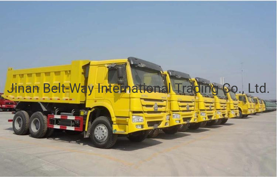 ट्यूबलेस टायर डिजाइन प्रयुक्त Sinotruk HOWO डंप ट्रक 5 टन 6 टन डंपर ट्रक बाजार के लिए