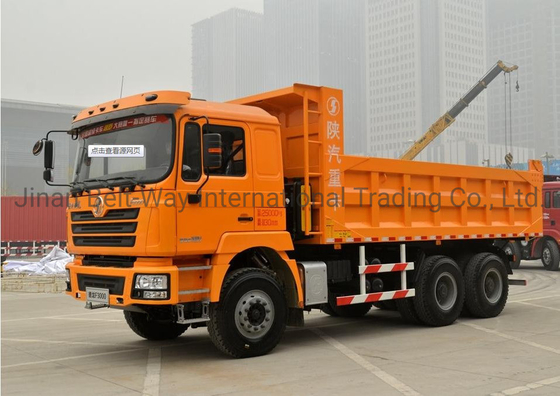 यूरो 2 उत्सर्जन मानक के साथ इस्तेमाल किया शैकमैन ट्रक 350HP शैकमैन F3000 25 टन डंप ट्रक