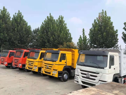 डीजल 371HP 10 पहिया HOWO 6X4 डंपर ट्रक 30 टन टिमपर डंपर ट्रक आईएसओ प्रमाणित टायर