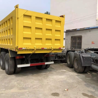 21-30 टन लोड क्षमता 6*4 8*4 6m 8m शैकमैन प्रयुक्त डंप ट्रक डंपर 375HP आईएसओ प्रमाणित