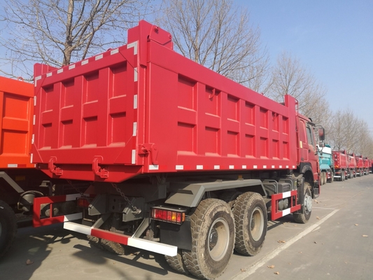 Sinotruk HOWO डंप ट्रक भारी ड्यूटी टिपर ट्रक 5800*2300*1500 मिमी खपत के साथ