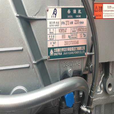 डीजल ईंधन Sinotruk CNHTC HOWO जनरेटर 6 सिलेंडर ट्रक इंजन Wd615.47 बिक्री के लिए