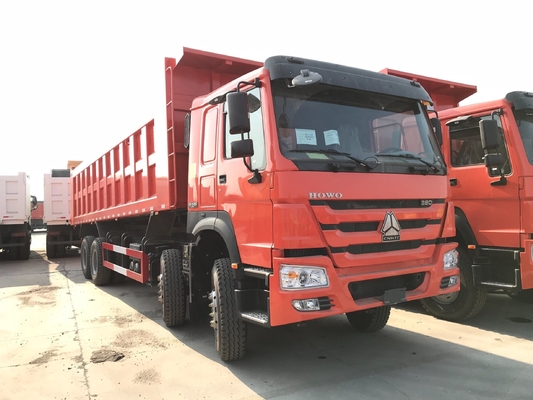 आईएसओ प्रमाणित 12 व्हीलर एलएचडी Sinotruk HOWO 8X4 आरसी ट्रक टिपर 60 टन डंप ट्रक डंपर